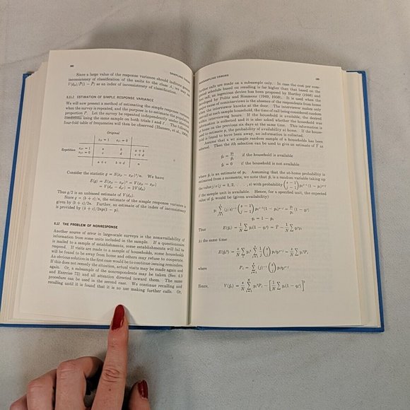 Sampling Theory 1968 Raj McGraw-Hill Probability & Stats Hardcover Book Vintage - Picture 12 of 13